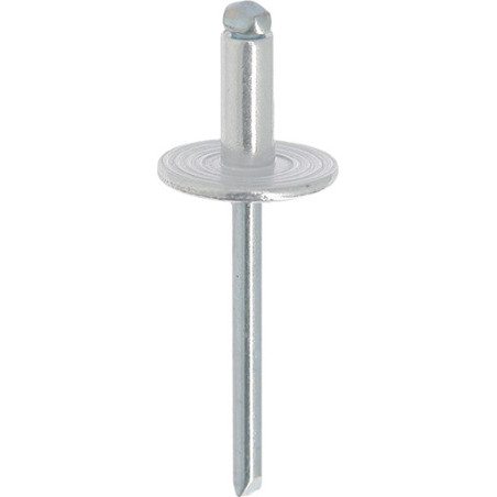 LARGE HEAD ALUMINIUM ALLOY RIVET Ø 4,8 X 11,5 mm BUMPER BRACKET AND ABSORBER