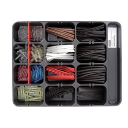 ASSORTMENT TRAY OF HEAT-SHRINKABLE TUBINGS AND BUTTS