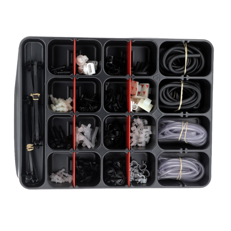 PLATEAU D'ASSORTIMENT DE RACCORDS ET TUYAUX LAVE GLACE