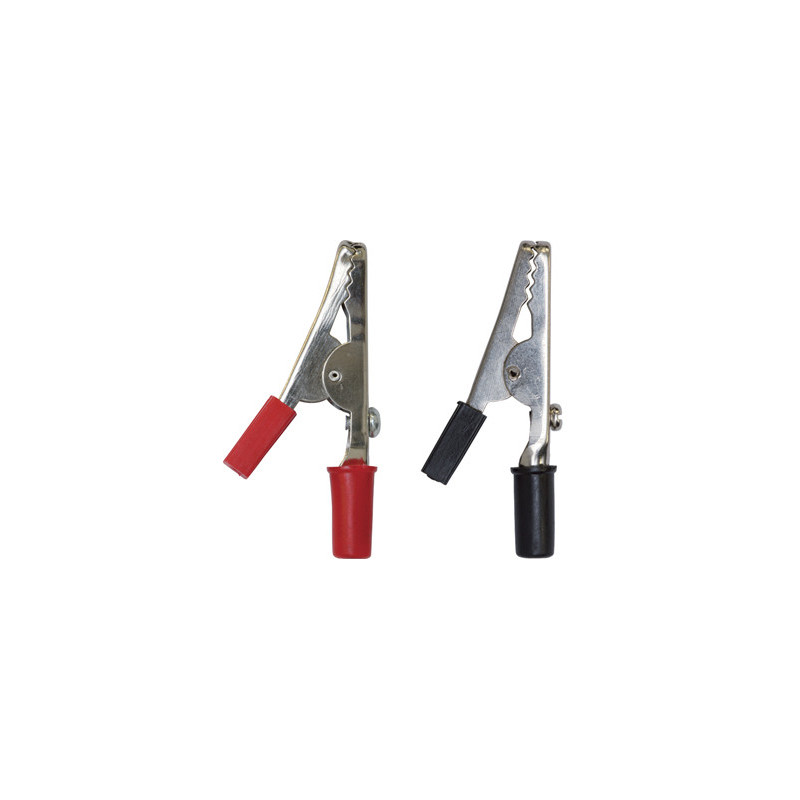 SET OF INSULATED SMALL CROCODILE CLIP 5A (1 → 2,5 mm²)