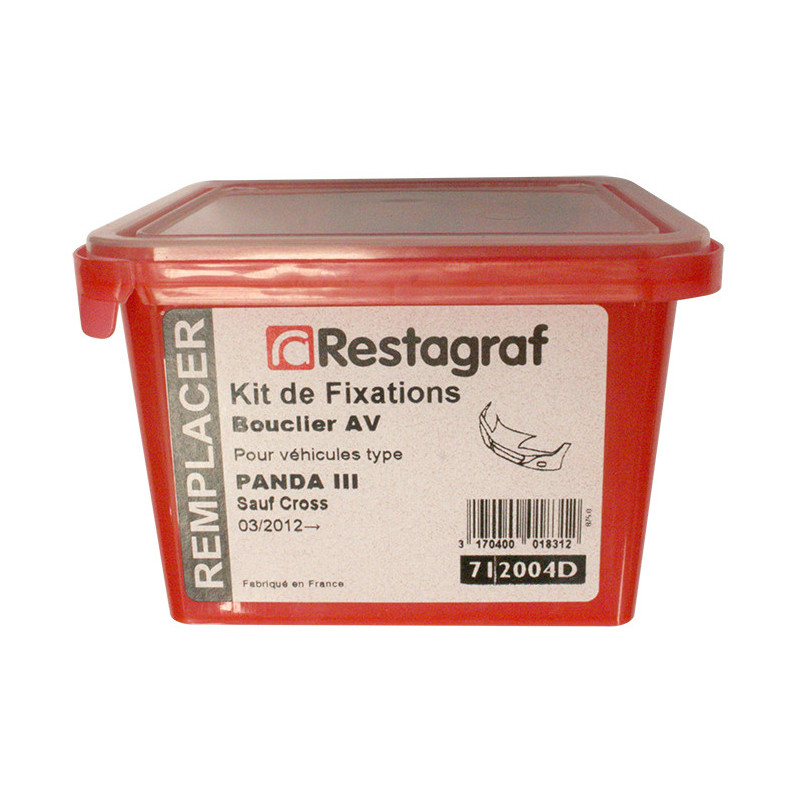 Kit de Fixations pour Bouclier AV PANDA IIII Tous modèles sauf Cross 03.2012 →