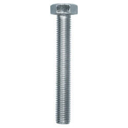 GRADE 8.8 ZINC PLATED HEXAGON HEAD MACHINE SCREW M7-1.00 X 50 mm DIN 933