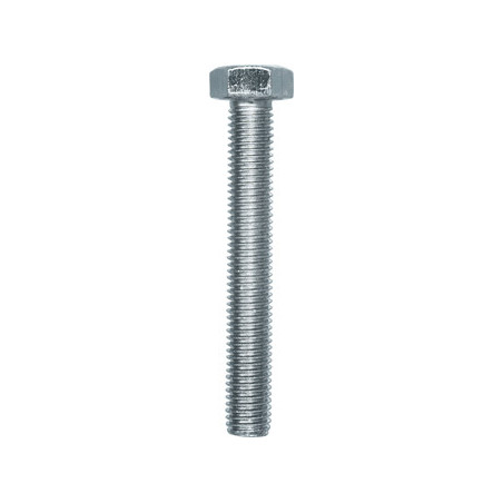 GRADE 8.8 ZINC PLATED HEXAGON HEAD MACHINE SCREW M7-1.00 X 50 mm DIN 933