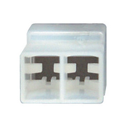 2 POSITIONS FEMALE CONNECTOR 6,35 SERIES