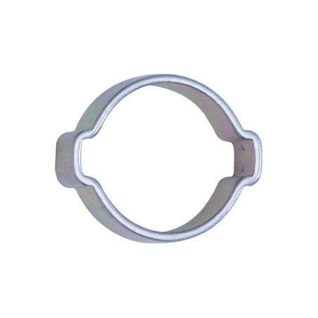 DOUBLE EAR HOSE CLAMP Ø 15 → 18 mm L = 7 mm