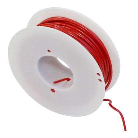 COIL OF 25 METERS ELECTRIC WIRE 2 mm² RED