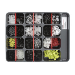 ASSORTMENT TRAY OF WINDSCREEN MOULDING CLIPS MULTI-MANUFACTURER