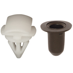 SET OF MOULDING CLIP + GROMMET Ø 8,8 mm BODY SHELL BELTLINE