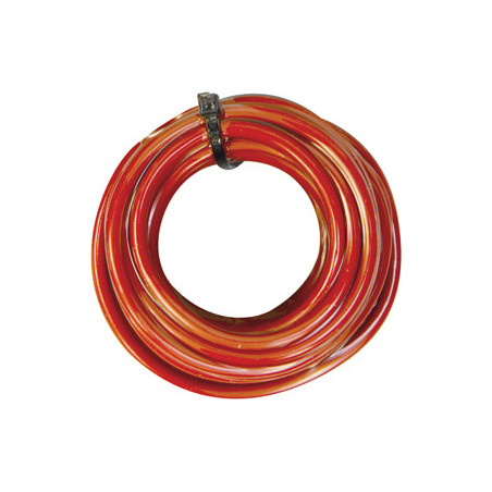 ELEKTROKABEL EINADRIG 5 M GEROLLT 3 mm²  ROT