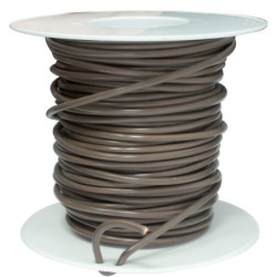 COIL OF 50 METERS ELECTRIC WIRE 2 mm² BROWN