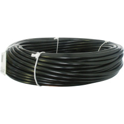 COIL OF 25 METERS ELECTRIC WIRE 7 mm² BLACK