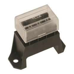 BOITIER PORTE-FUSIBLES 4 POSITIONS POUR FUSIBLES PLATS STANDARD