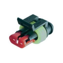 2 POSITIONS MALE WATERPROOF CONNECTOR 1,5 SERIES