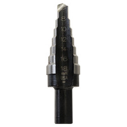 CONICAL STEP DRILL MULTI-DIAMETER 7 STEPS Ø 8 → 18 mm