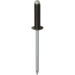 BLACK ALUMINIUM ALLOY RIVET Ø 4 X 16 mm BODYWORK