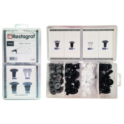 MINI-COFFRET D'ASSORTIMENT D'ÉCROUS PLASTIQUES TYPE LEXUS TOYOTA