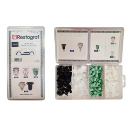 MINI-COFFRET D'ASSORTIMENT D'AGRAFES DE MOULURES TYPE AUDI SEAT ŠKODA VW