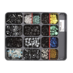 ASSORTMENT TRAY OF CLIPS AUDI-SEAT-SKODA-VOLKSWAGEN TYPE