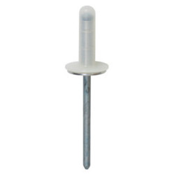 RIVET ALU TÊTE LARGE AVEC TÉTINE Ø 4,9 X 17.5 mm HAUT-PARLEUR
