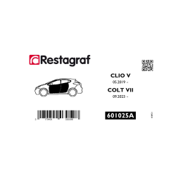 Fasteners kit for doors CLIO V All versions 05.2019 →/ COLT VII 09.2023 →