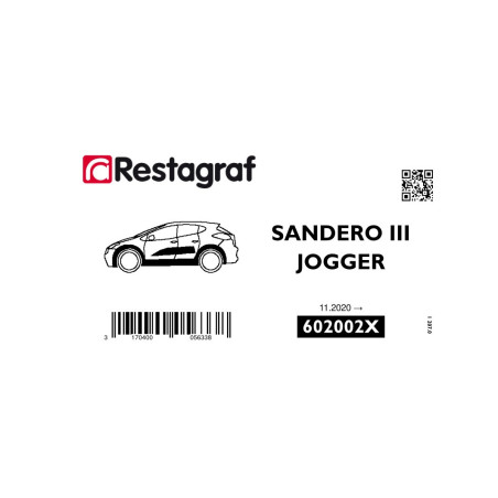Bevestigingsset voor zijlijsten SANDERO III STEPWAY / JOGGER 11.2020 →