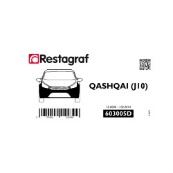 Fasteners kit for front bumper QASHQAI (J10) All versions 12.2006 → 02.2014