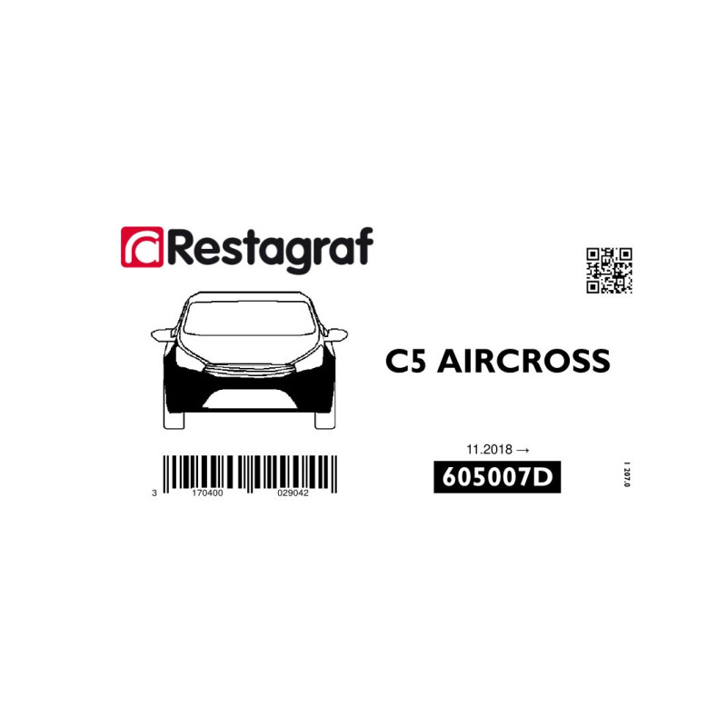 Fasteners kit for front bumper C5 AIRCROSS All versions 11-2018 →