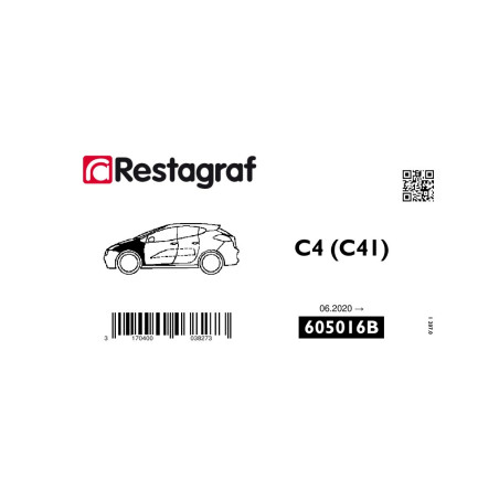 Bevestigingsset voor voorvleugel C4 (C41) Alle versies 06.2020 →