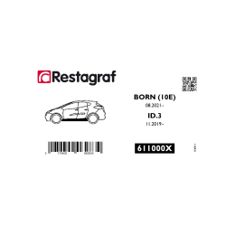 Fasteners kit for underbody mouldings BORN / ID 3