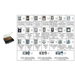 ASSORTMENT BOX OF CAGE NUTS AND U-NUTS CLIPS