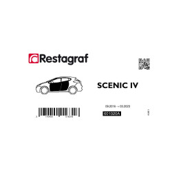 Fasteners kit for doors  SCENIC IV All versions 09.2016 → 03.2023