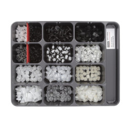 ASSORTMENT TRAY OF MOULDING CLIPS CITROËN-PEUGEOT TYPE