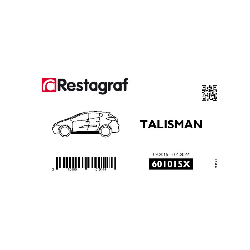 Kit de Fixations pour moulures de bas de caisse TALISMAN Toutes versions 09.2015 → 04.2022