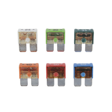 ASSORTMENT OF MAXI COMPACT BLADE FUSES 25A → 60A