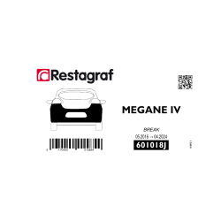 Kit de Fixations pour bouclier AR MEGANE IV Estate 05.2016 → 04.2024