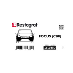 Kit de Fixations pour bouclier AV FOCUS (CB8) 03.2011 → 03.2015