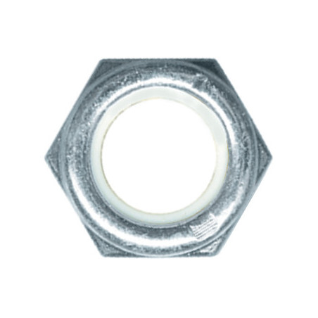 ÉCROU HEXAGONAL AUTO-FREINÉ À BAGUE NYLON CL8 M16-1.50 DIN 985