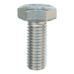 STAINLESS STEEL HEXAGON HEAD MACHINE SCREW M10-1.50 X 25 mm DIN 933