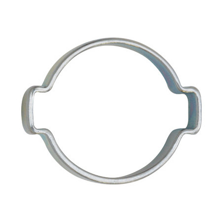 DOUBLE EAR HOSE CLAMP Ø 20 → 23 mm L = 8 mm