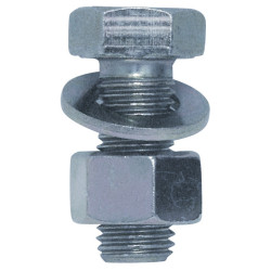 METAALSCHROEF MET ZESKANTKOP CL8.8 + MOER + SLUITRING M8-1.25 X 20 mm