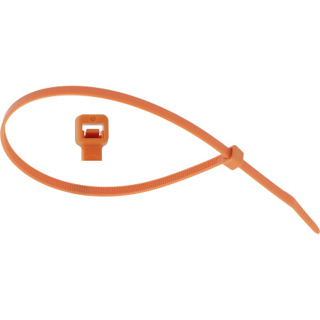 ORANJE TIEWRAP 300 X 4,8 mm