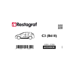 Fasteners kit for underbody mouldings C3 (B618) All versions 10.2016 → 07.2024