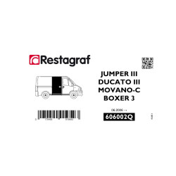 Bevestigingsset voor schuifdeuren JUMPER III / DUCATO 3 / BOXER 3 /  06.2006→ / MOVANO C 10.2021 →
