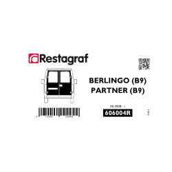 Fasteners kit for back doors BERLINGO / PARTNER (B9) Passenger / Van All versions 05.2008 → 04.2022