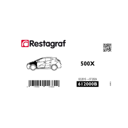 Befestigungssatz für frontflügel 500X Alle versionen 02.2015 → 07.2024