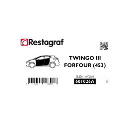 Bevestigingsset voor deuren TWINGO III 06.2014 → / SMART LIMOUSINE (W453) 11.2014 → 07.2024