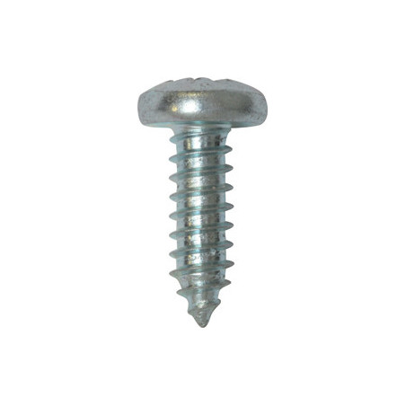 ZELFTAPPENDE SCHROEF MET GEWELFDE CILINDERKOP WIT ZINK Ø 6,3 x 19 mm DIN 7981