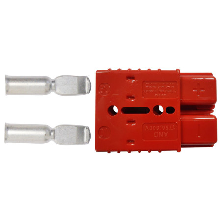 CONNECTEUR HERMAPHRODITE 2 VOIES 175A (ROUGE)