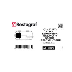 Befestigungsset für motorabdeckung (unten) A3 -Q2 / ATECA / LEON IV / KAROQ / OCTAVIA IV / GOLF VIII / T ROC
