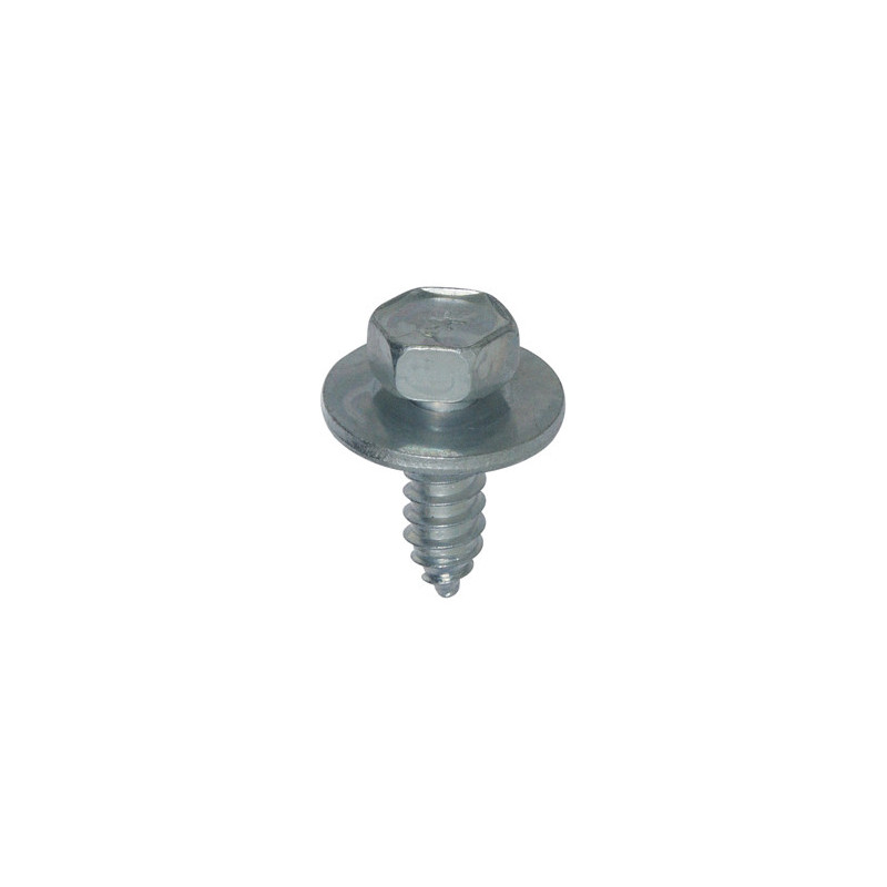 VIS À TÔLE TÊTE HEXAGONALE AVEC RONDELLE Ø 6,3 x 19 mm DIN 7976 AILE AV ET BOUCLIER